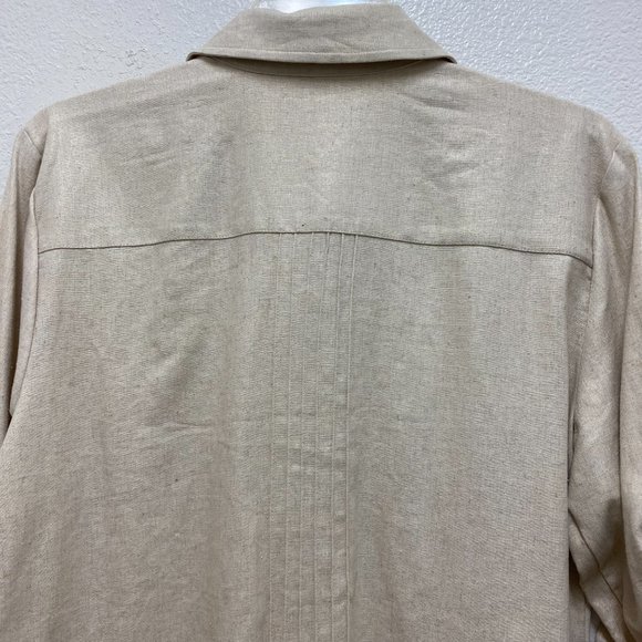 Details Womens Shirt Size M, Linen Cotton, Safari StyleButtondown, Collared, NWT - Picture 5 of 11